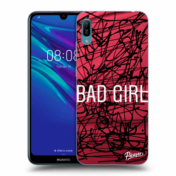 Picasee silikonowe czarne etui na Huawei Y6 2019 - Bad girl