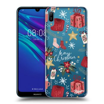 Picasee silikonowe przeźroczyste etui na Huawei Y6 2019 - Christmas