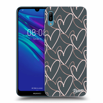 Picasee silikonowe czarne etui na Huawei Y6 2019 - Lots of love