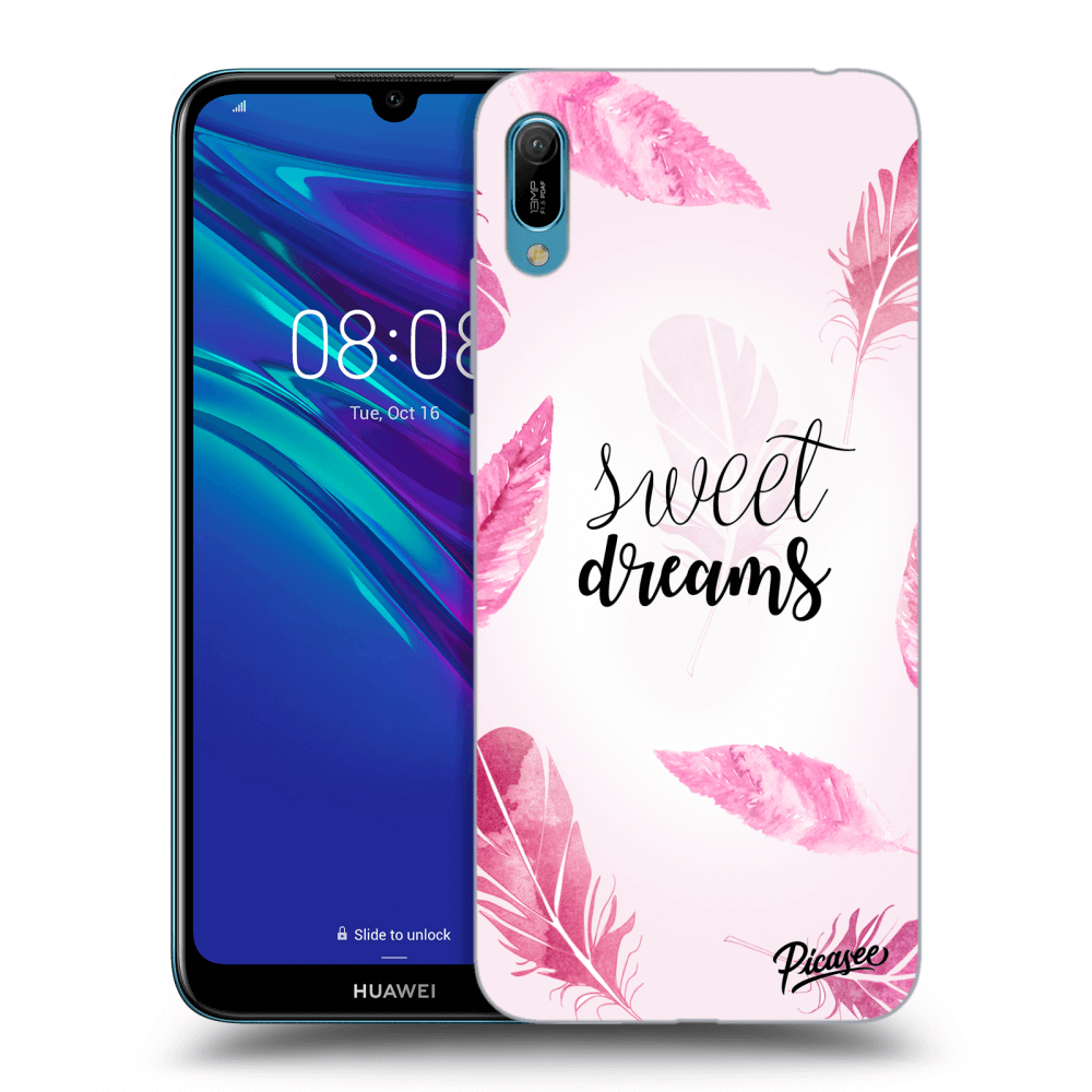 Picasee silikonowe czarne etui na Huawei Y6 2019 - Sweet dreams