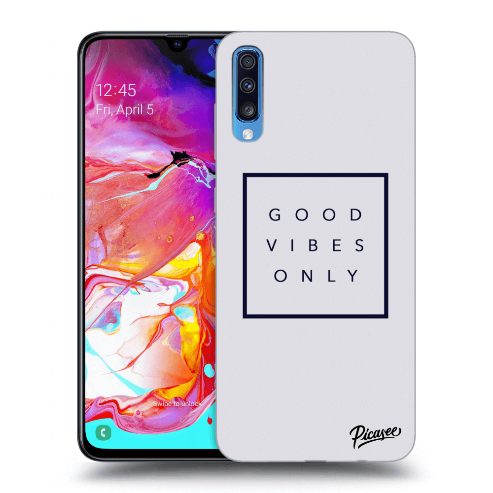 Picasee ULTIMATE CASE pro Samsung Galaxy A70 A705F - Good vibes only