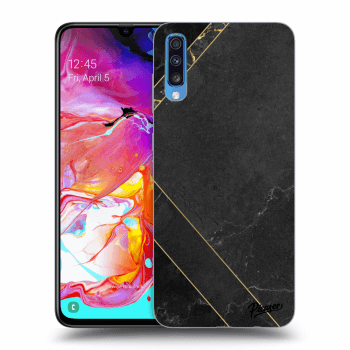 Etui na Samsung Galaxy A70 A705F - Black tile