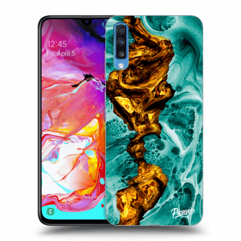 Picasee ULTIMATE CASE pro Samsung Galaxy A70 A705F - Goldsky