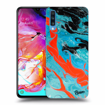 Picasee ULTIMATE CASE pro Samsung Galaxy A70 A705F - Blue Magma