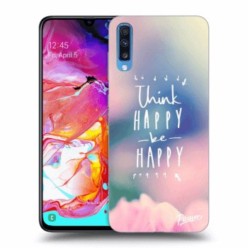 Etui na Samsung Galaxy A70 A705F - Think happy be happy