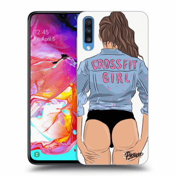 Etui na Samsung Galaxy A70 A705F - Crossfit girl - nickynellow