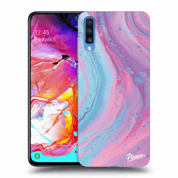 Etui na Samsung Galaxy A70 A705F - Pink liquid