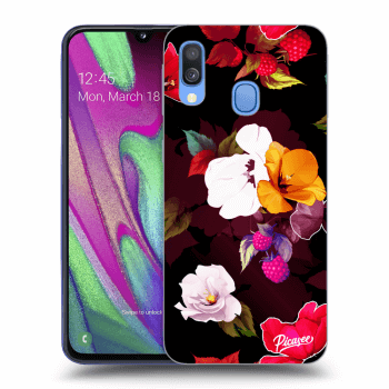 Etui na Samsung Galaxy A40 A405F - Flowers and Berries
