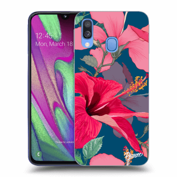 Etui na Samsung Galaxy A40 A405F - Hibiscus