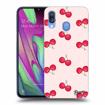 Etui na Samsung Galaxy A40 A405F - Cherries
