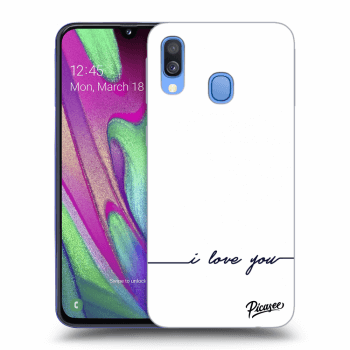 Etui na Samsung Galaxy A40 A405F - I love you