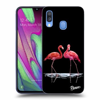 Etui na Samsung Galaxy A40 A405F - Flamingos couple