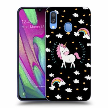 Etui na Samsung Galaxy A40 A405F - Unicorn star heaven