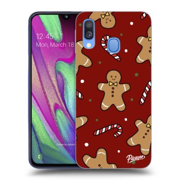 Picasee silikonowe przeźroczyste etui na Samsung Galaxy A40 A405F - Gingerbread 2