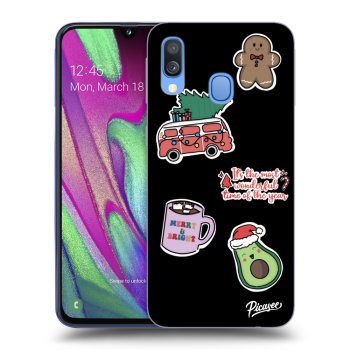 Picasee ULTIMATE CASE pro Samsung Galaxy A40 A405F - Christmas Stickers