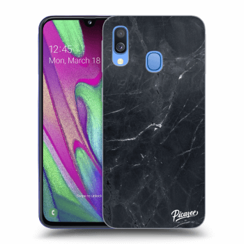 Etui na Samsung Galaxy A40 A405F - Black marble