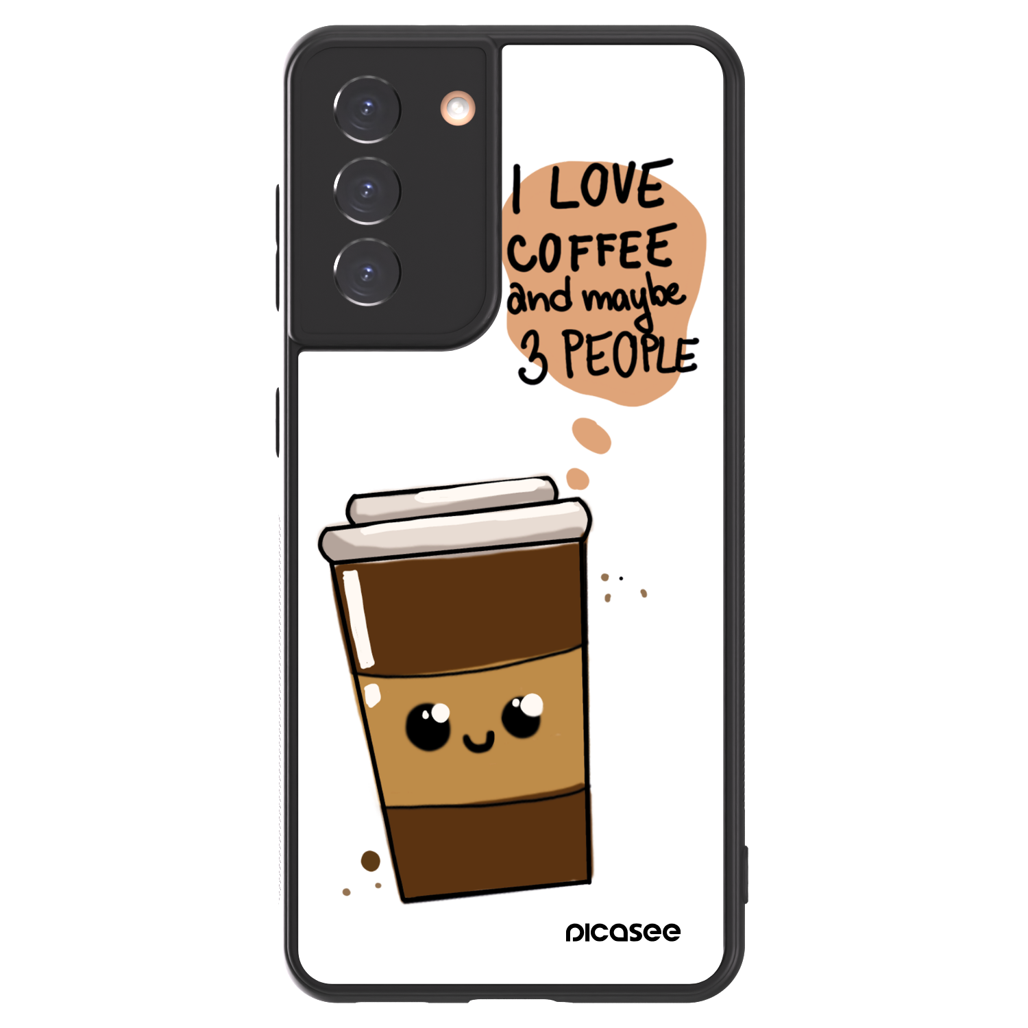 Picasee ULTIMATE CASE na Samsung Galaxy S21 5G G991B - Cute coffee