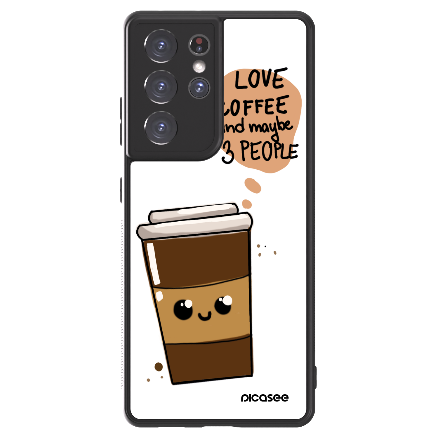 Picasee ULTIMATE CASE na Samsung Galaxy S21 Ultra 5G G998B - Cute coffee