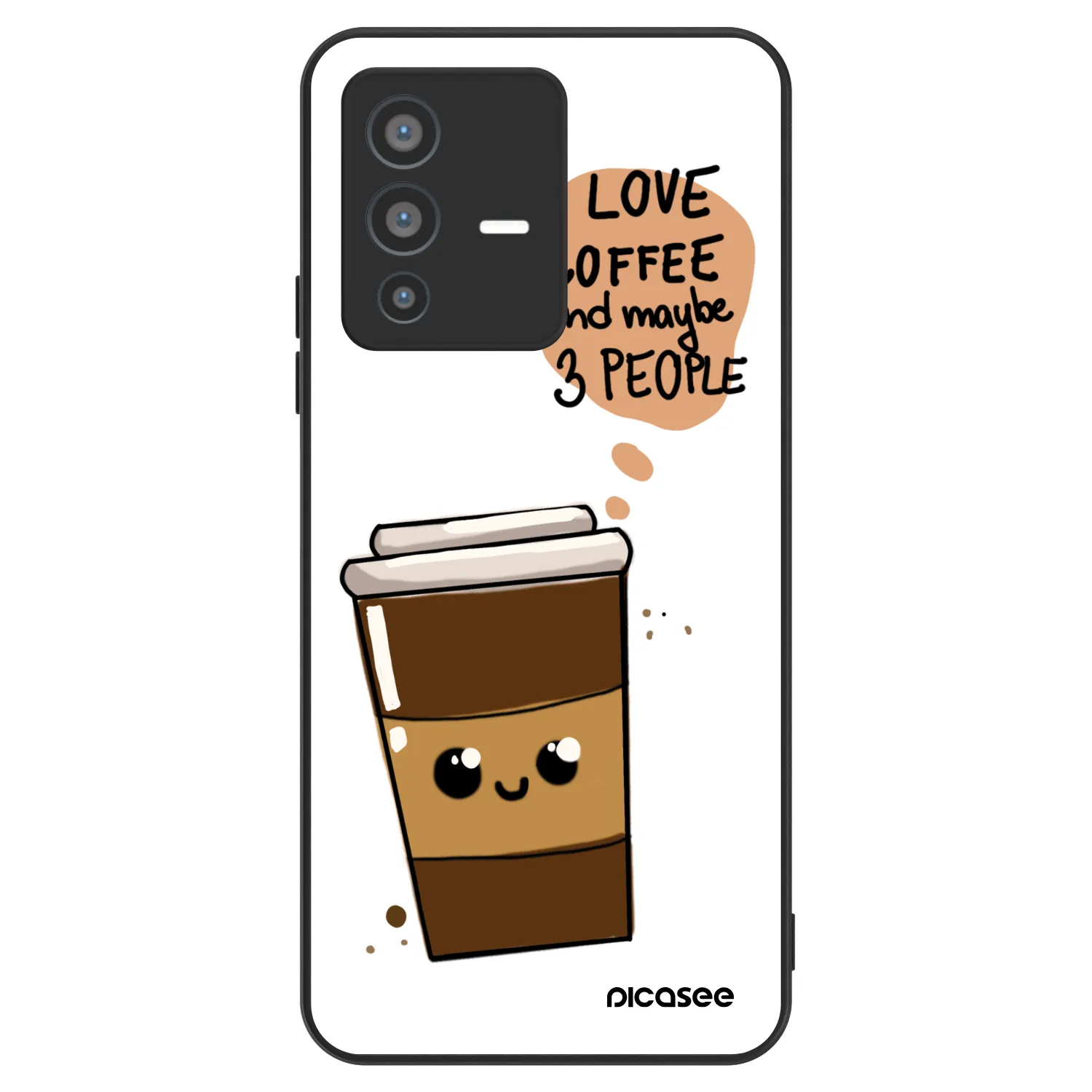 Picasee ULTIMATE CASE na Vivo V23 5G - Cute coffee