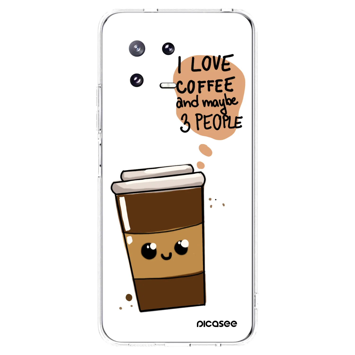 Picasee silikonowe przeźroczyste etui na Xiaomi 13 Pro - Cute coffee
