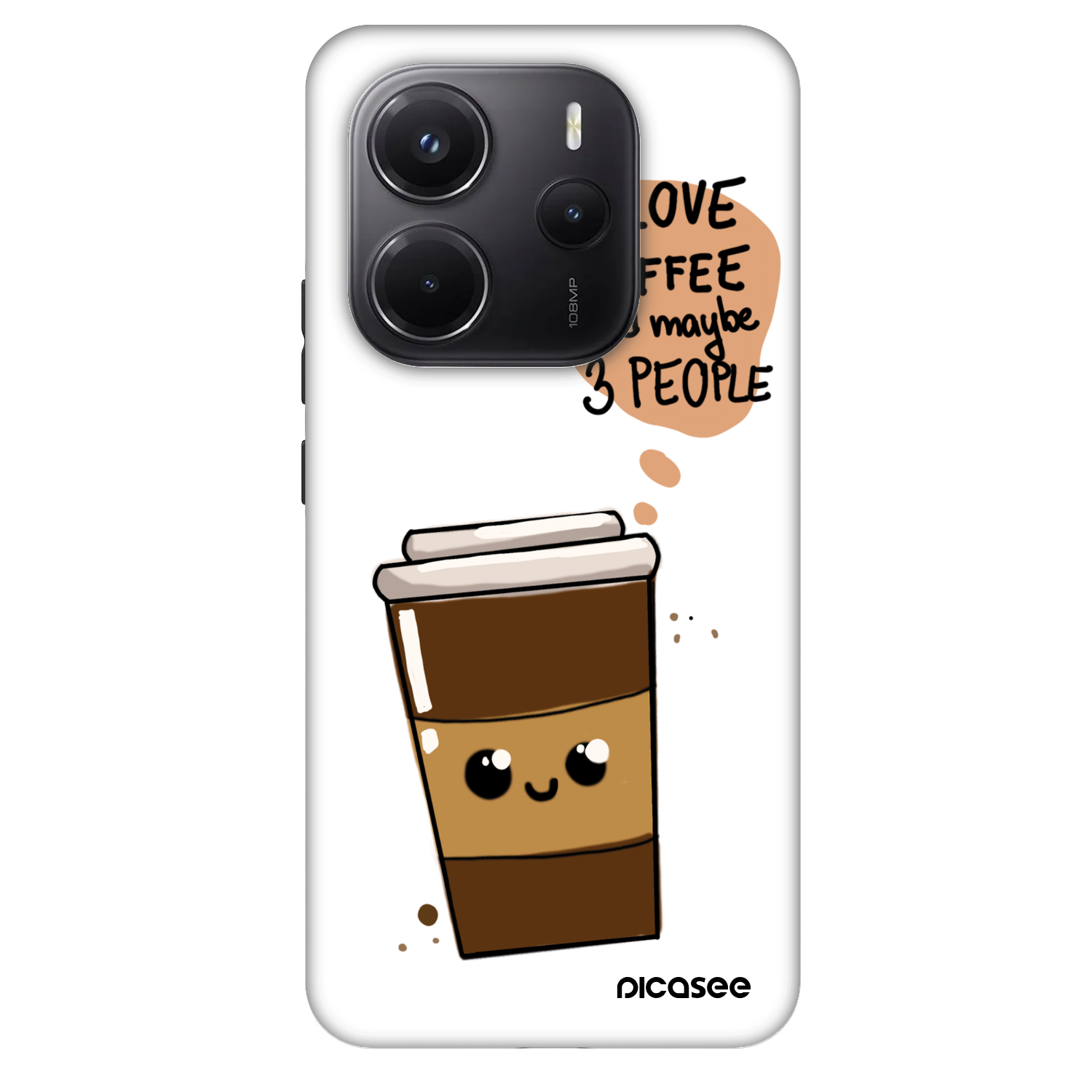 Picasee Fashion Case na Xiaomi Redmi Note 14 5G - Cute coffee