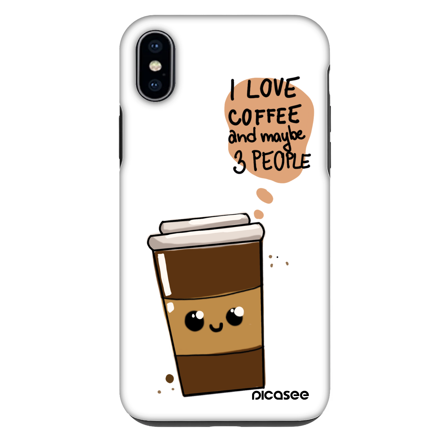 Picasee Fashion Case na Apple iPhone XS Max - Cute coffee