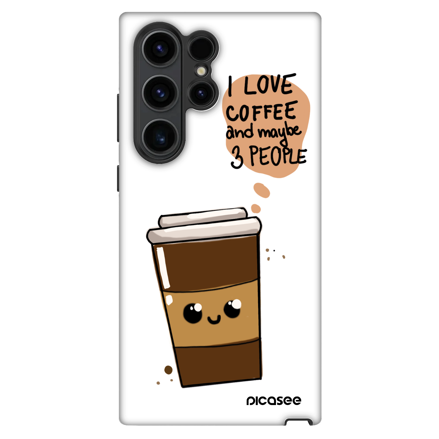 Picasee Fashion Case na Samsung Galaxy S23 Ultra 5G - Cute coffee