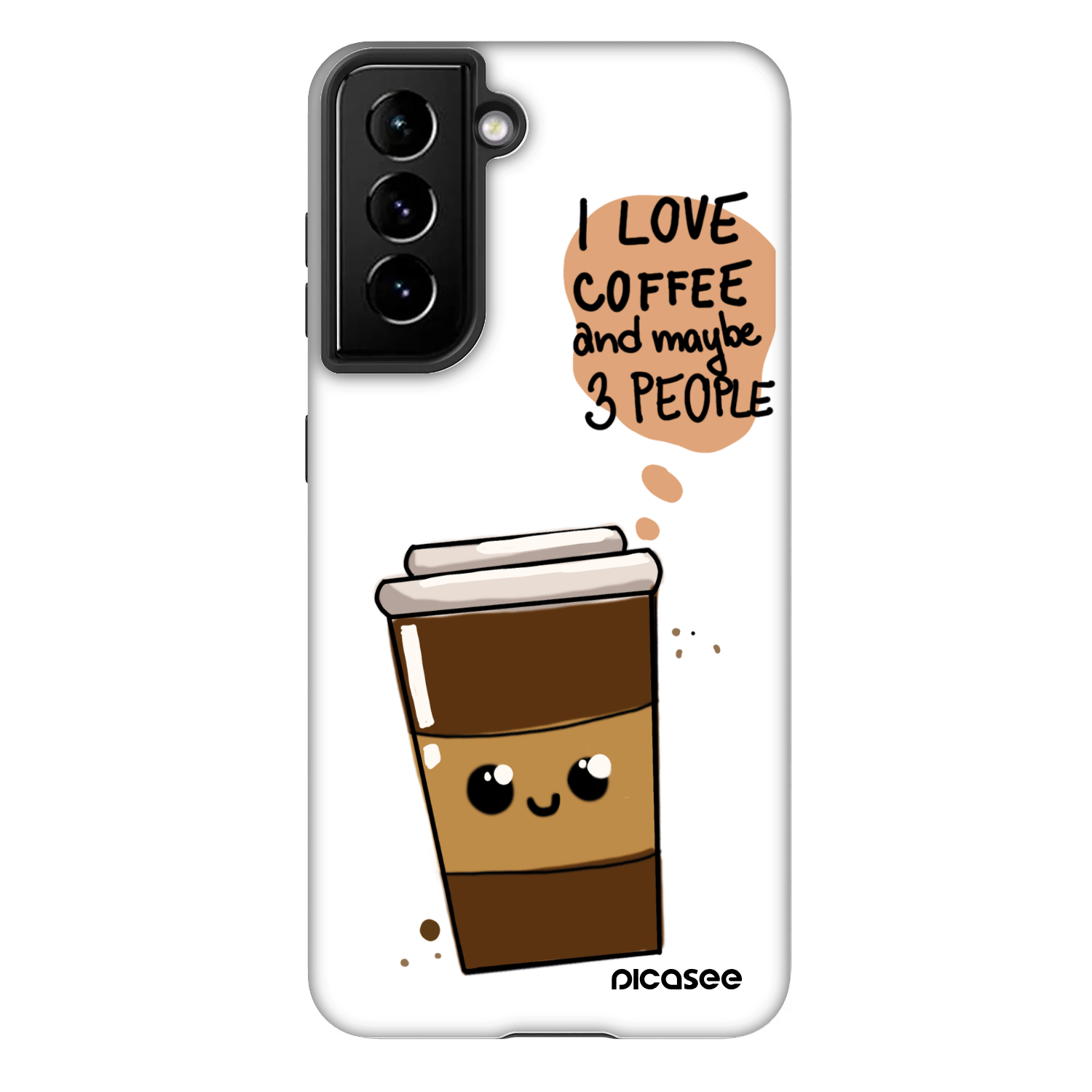 Picasee Fashion Case na Samsung Galaxy S21 FE 5G - Cute coffee