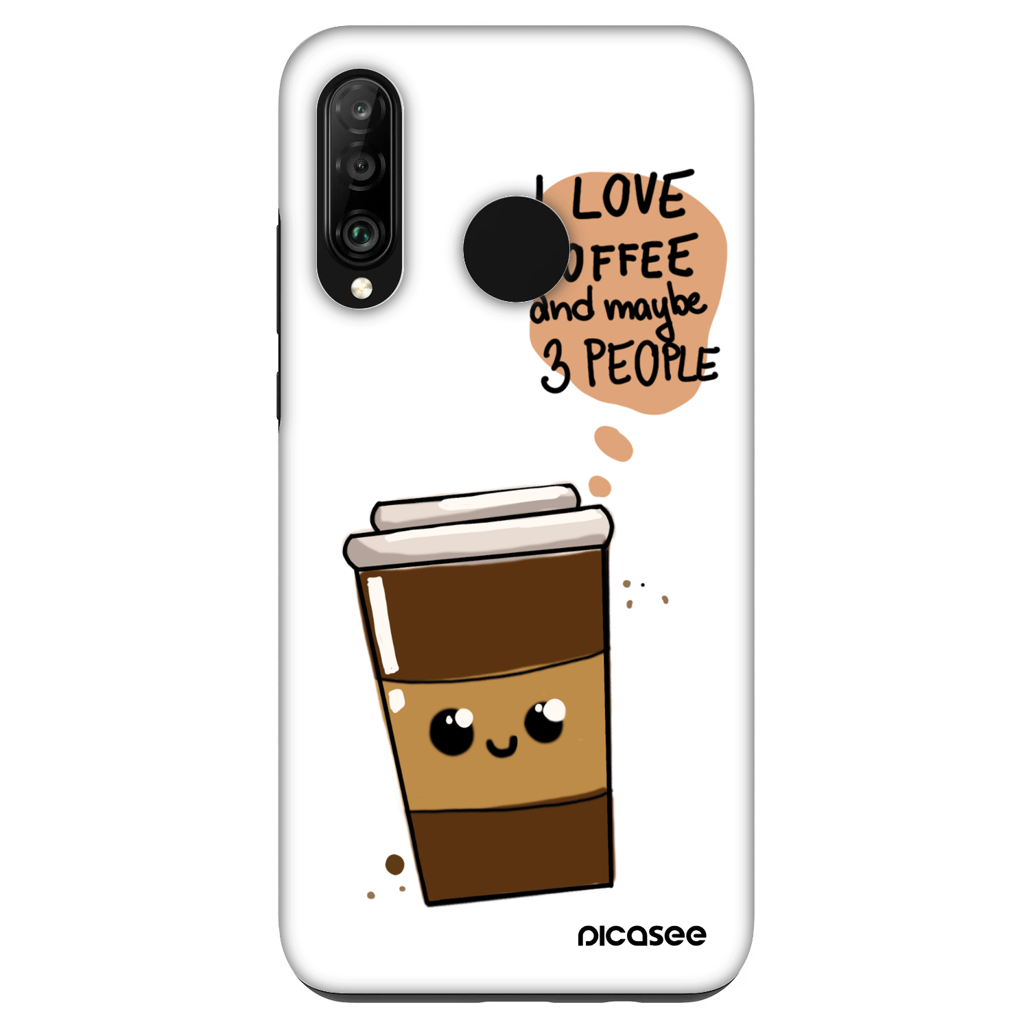 Picasee Fashion Case na Huawei P30 Lite - Cute coffee