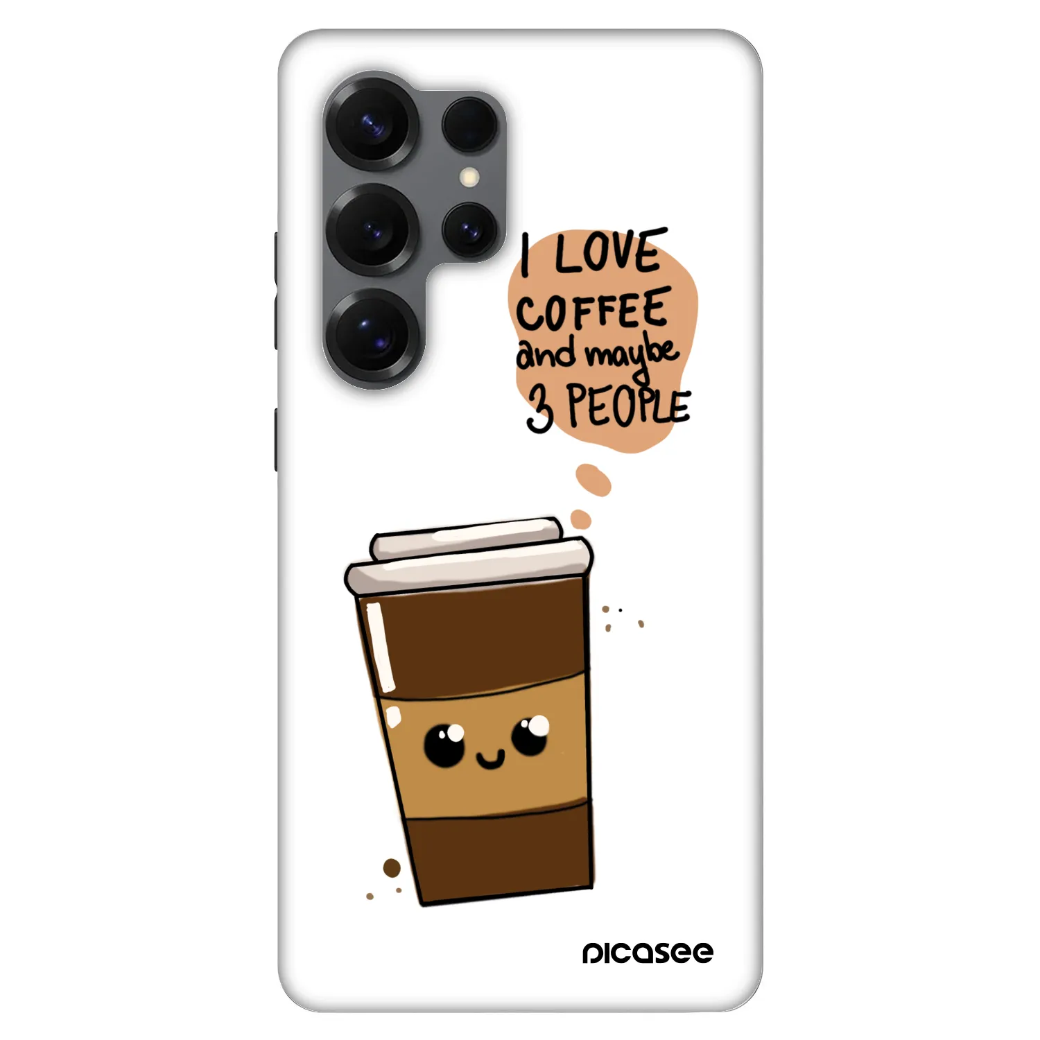 Picasee Fashion Case PowerShare pro Samsung Galaxy S25 Ultra 5G - Cute coffee