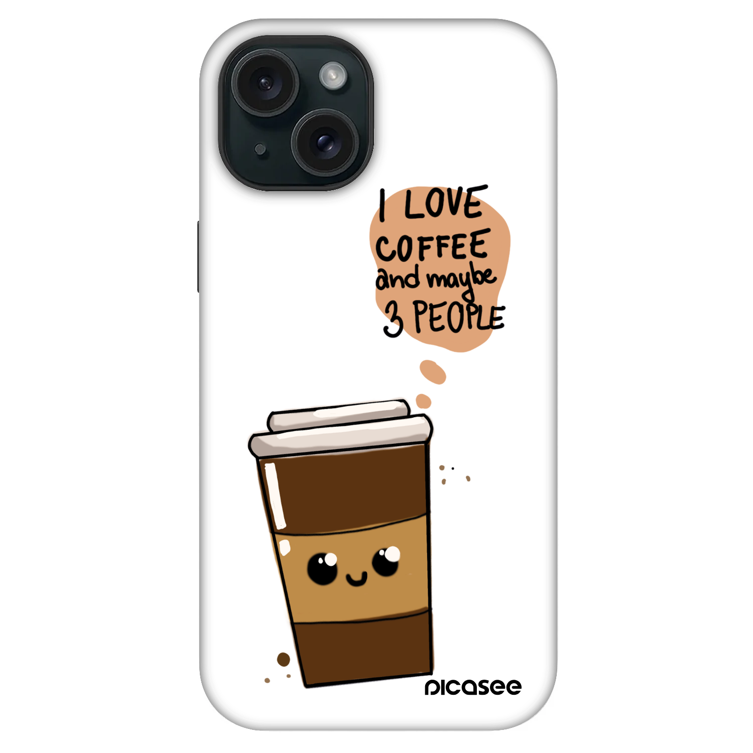 Picasee Fashion Case MagSafe na Apple iPhone 15 - Cute coffee