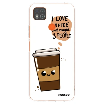Picasee silikonowe przeźroczyste etui na Xiaomi Redmi 9C - Cute coffee
