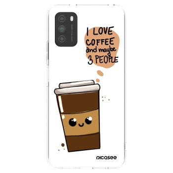 Picasee silikonowe przeźroczyste etui na Xiaomi Poco M3 - Cute coffee