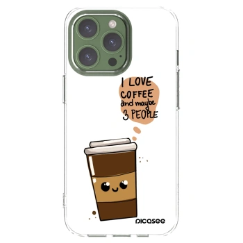 Picasee silikonowe przeźroczyste etui na Apple iPhone 13 Pro - Cute coffee