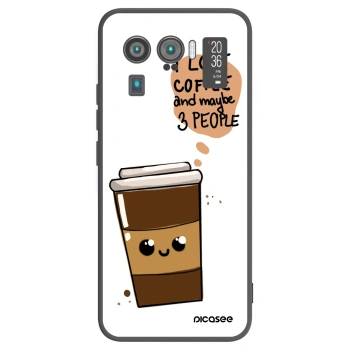 Picasee silikonowe czarne etui na Xiaomi Mi 11 Ultra - Cute coffee