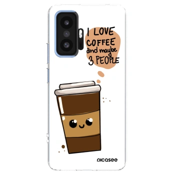 Picasee silikonowe przeźroczyste etui na Xiaomi 11T - Cute coffee