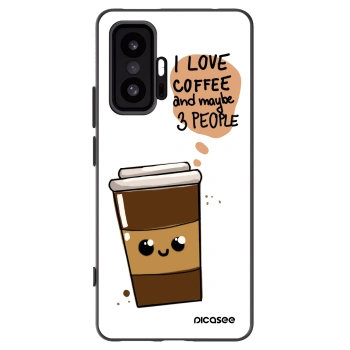 Picasee silikonowe czarne etui na Xiaomi 11T - Cute coffee