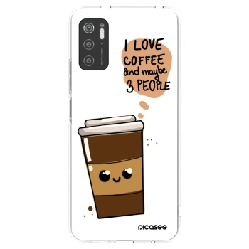 Picasee silikonowe przeźroczyste etui na Xiaomi Poco M3 Pro 5G - Cute coffee