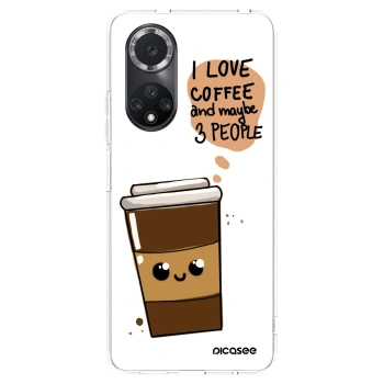 Picasee silikonowe przeźroczyste etui na Huawei Nova 9 SE - Cute coffee
