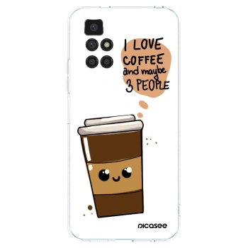 Picasee silikonowe przeźroczyste etui na Xiaomi Redmi 10 (2022) - Cute coffee