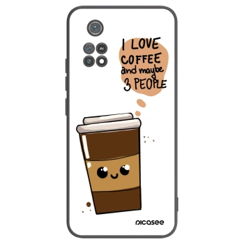 Picasee silikonowe czarne etui na Xiaomi Poco M4 Pro - Cute coffee