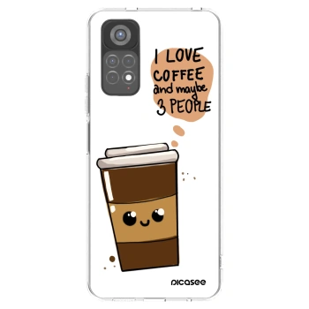 Picasee silikonowe przeźroczyste etui na Xiaomi Redmi Note 11S 5G - Cute coffee