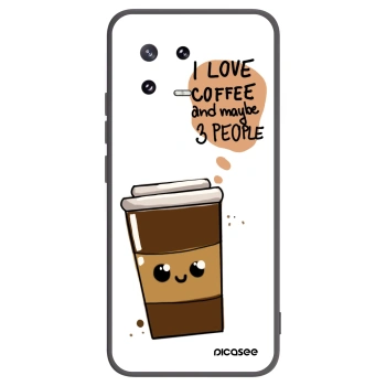 Picasee silikonowe czarne etui na Xiaomi 13 Pro - Cute coffee