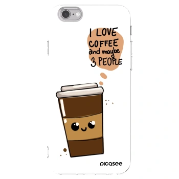 Picasee silikonowe przeźroczyste etui na Apple iPhone 6/6S - Cute coffee