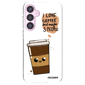 Picasee silikonowe przeźroczyste etui na Samsung Galaxy A55 5G A556B - Cute coffee