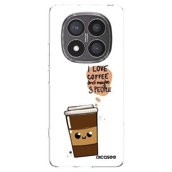 Picasee silikonowe przeźroczyste etui na Xiaomi Redmi Note 14 Pro+ 5G - Cute coffee
