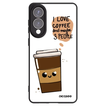 Picasee silikonowe czarne etui na Samsung Galaxy S25 Edge 5G - Cute coffee