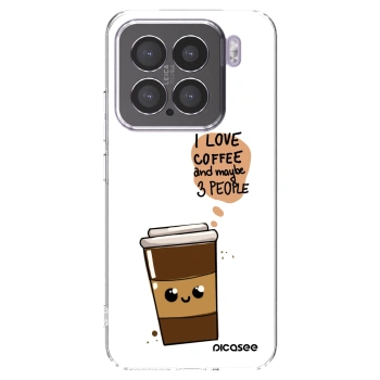 Picasee silikonowe przeźroczyste etui na Xiaomi 15 - Cute coffee