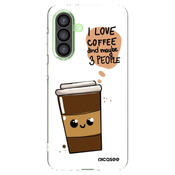 Picasee silikonowe przeźroczyste etui na Samsung Galaxy A26 5G A266B - Cute coffee