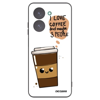 Picasee silikonowe czarne etui na Xiaomi Redmi A5 - Cute coffee